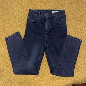 ASOS denim washed black jeans.